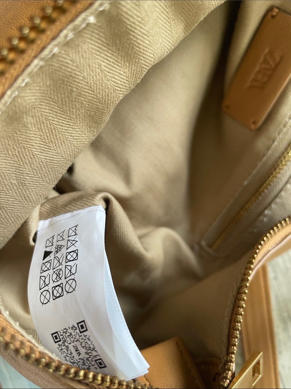 Zara Cognac Brown Faux Leather Shoulder Bag - Picture 7 of 16
